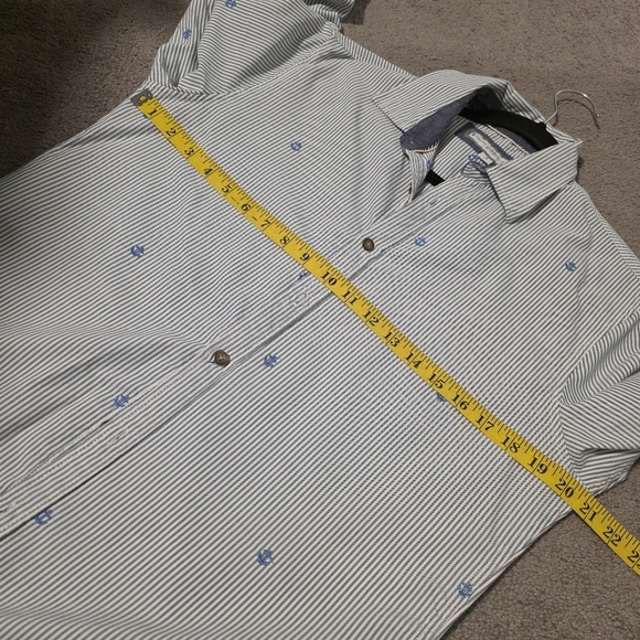PD&C Men's Striped Button-Down Shirt - Picture 8 of 10